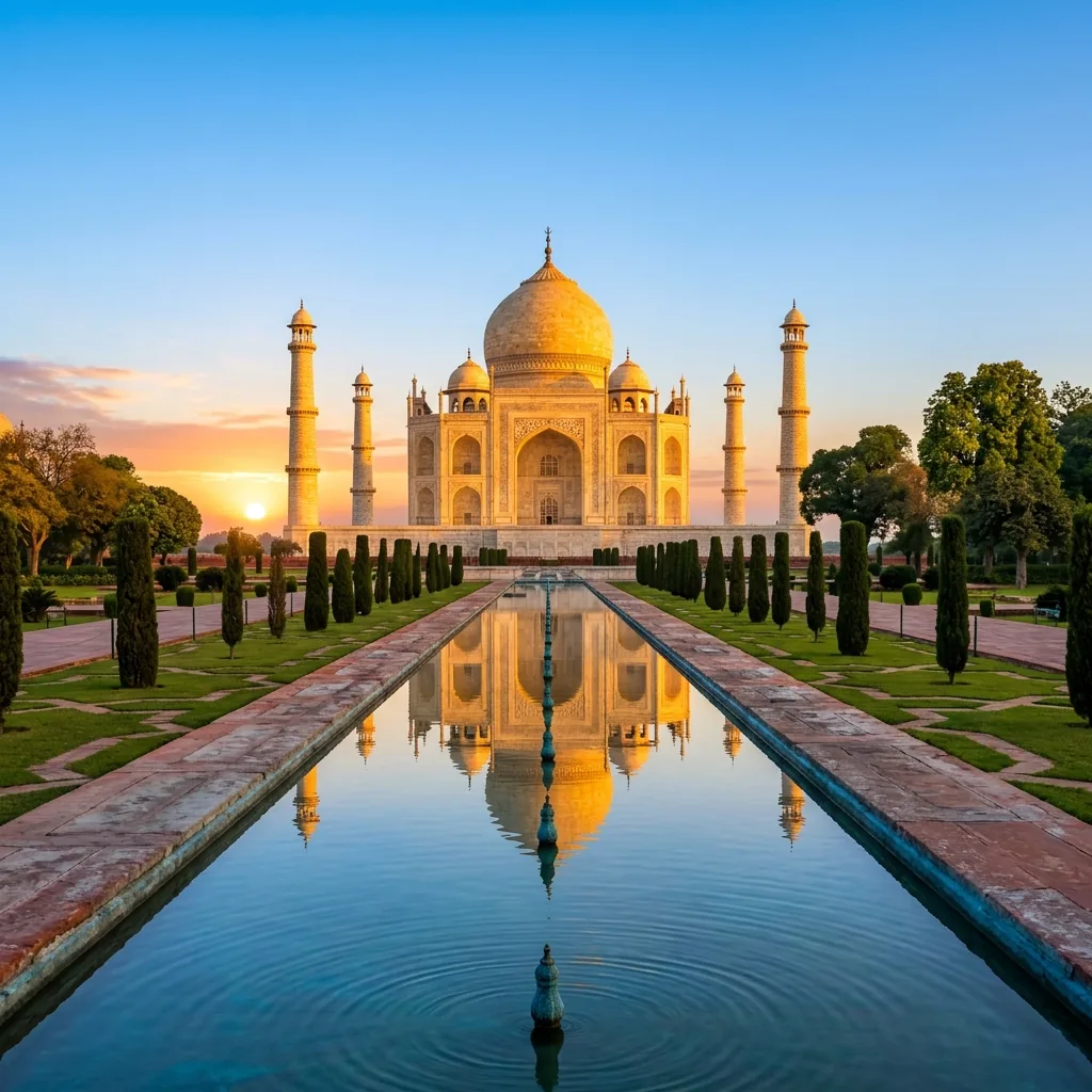 Taj Mahal sunrise Golden Triangle tour package